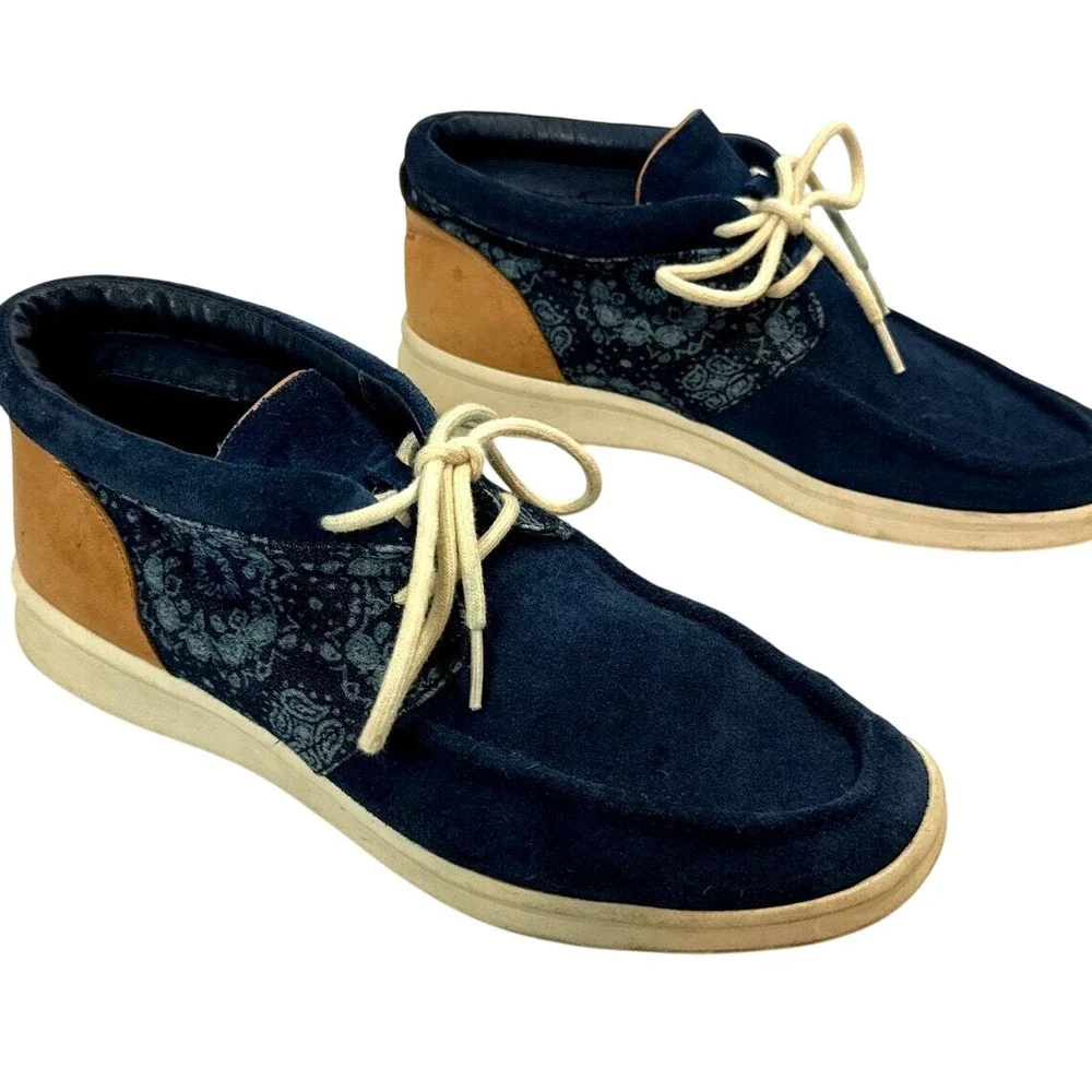 UGG AUSTRALIA Mens 9.5 Hulman Bandana Suede Ankle Sneaker‎ Chukka Shoes